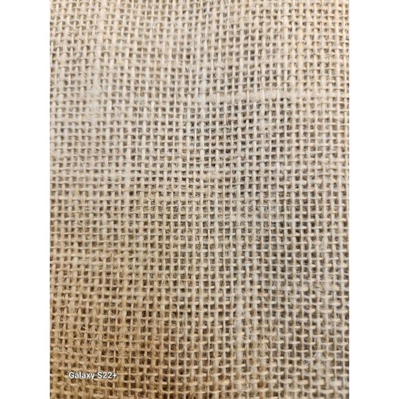 Rustic Burlap Fabric Tablecloth, Farmhouse Wedding Decor, Eco Friendly Craft Mat - Picture 4 of 6